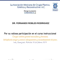 Dr Fernando Rolles Roosevelt specializes in plastic surgery.